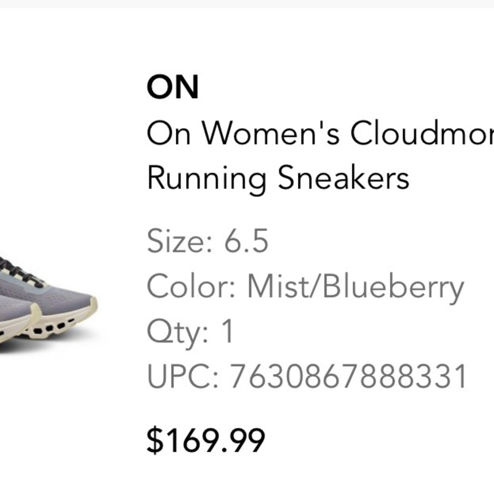 On Running Gray and Blue CloudTec Sneakers